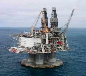 Hibernia oil platform offshore Newfoundland