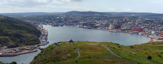 View of St. John's from atop Signal Hill.