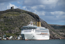 Aurora Cruise Ship arriving in St. John's Harbour
