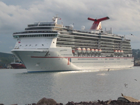 Carnival Legend cruise ship in St. John's Harbour