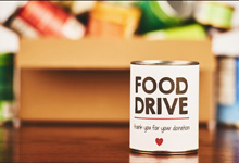 image of food drive donations