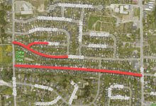 map of area in Goulds for the sewer lining