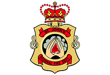 Image of the red and yellow fire department crest.