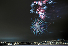 Fireworks over Quidi Vidi Lake