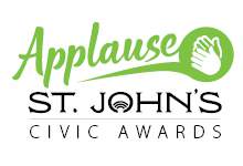 logo with words "Applause St. John's Civic Awards"