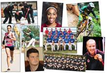 Collage of photos of Athlete of the Year nominees