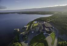 aerial view of the Bay Bulls Big Pond water supply and treatment facility