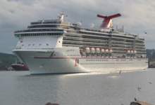 Carnival Legend cruise ship in St. John's Harbour