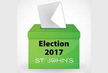 Election 2017 image of envelope being inserted in green ballot box 