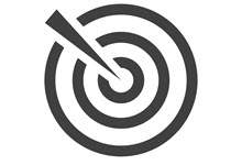 Image of a black and white bullseye