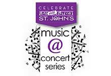 Music @ Concert Series logo in purple and white