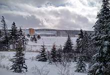 Windsor Lake Water Treatment Facility in winter