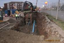 Portugal cove road water transmission main underground