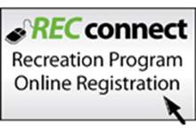 REC connect Recreation Program Online Registration button
