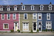 row houses in St. John's