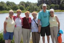 seniors group at kennys pond